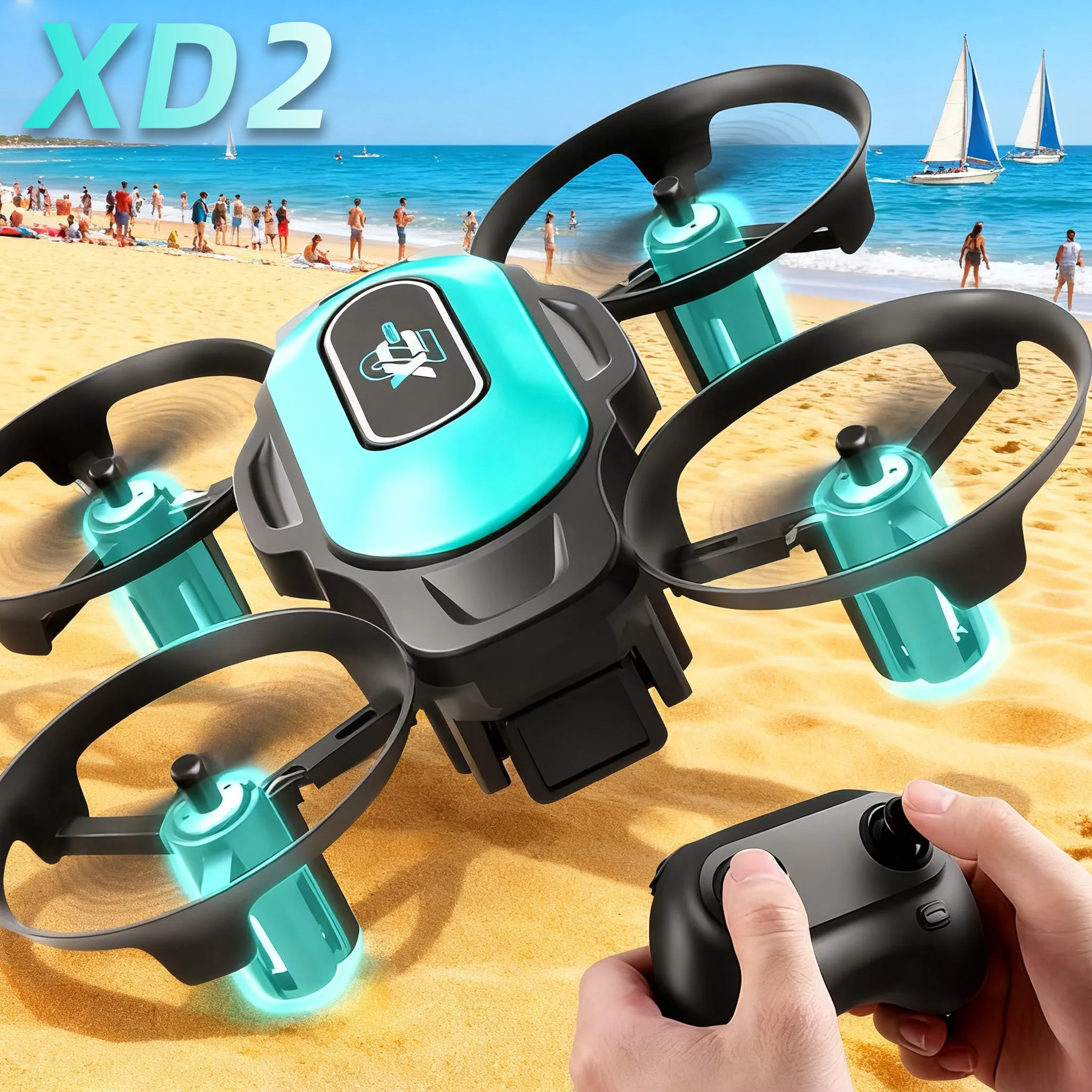 Drone Racing Camera - Mini Dron XD2, 360 ° Acrobacias