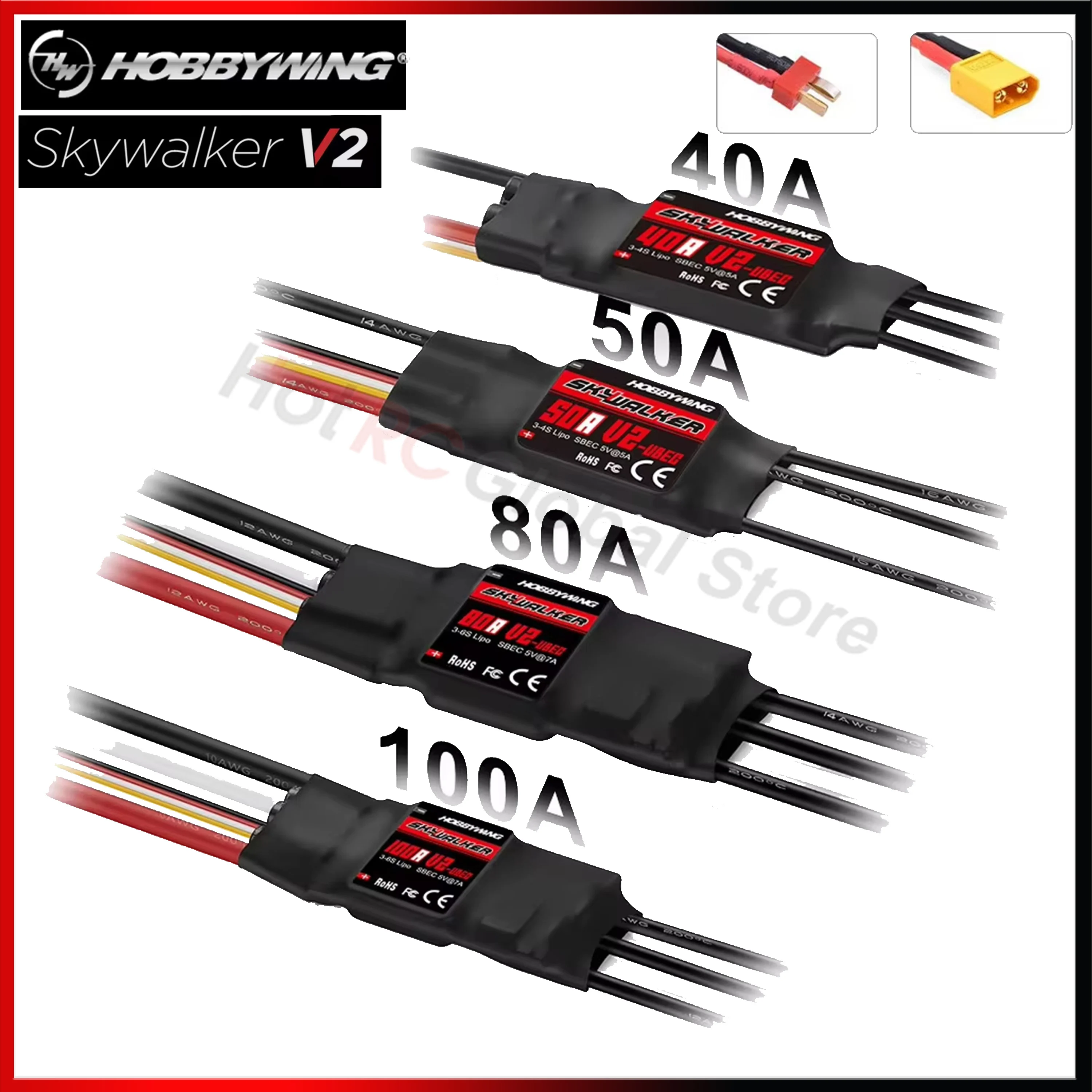 Drone Racing Motor - HOBBYWING Skywalker-CONTROLADOR DE VELOCIDAD ESC sin