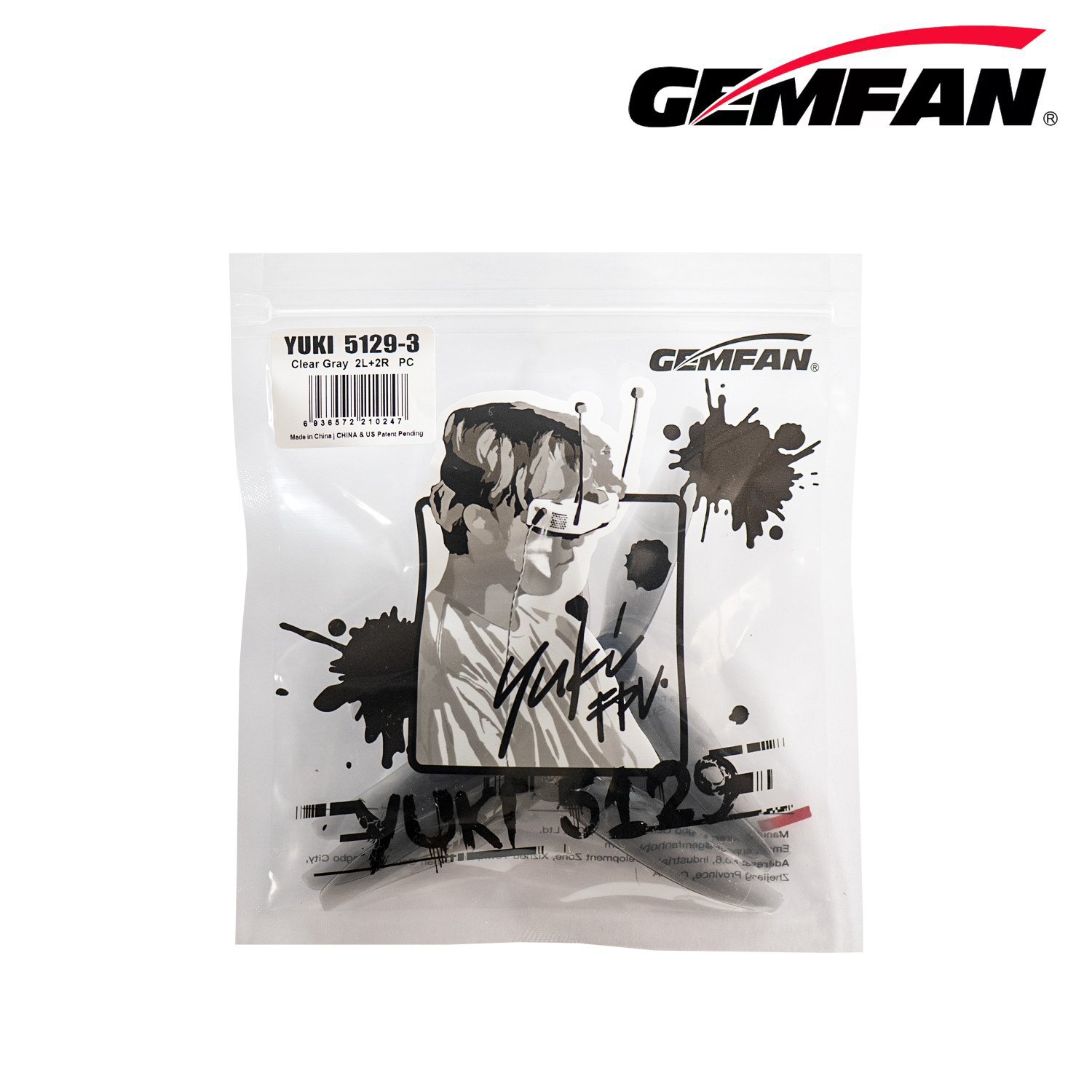 Drone Racing Motor - Gemfan 5129 5 pulgadas 3 hojas/accesorios