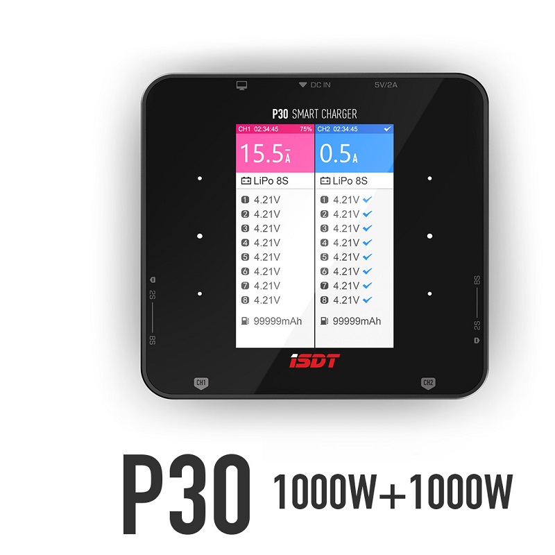 Drone Racing Charger - Cargador de equilibrio dual ISDT P30