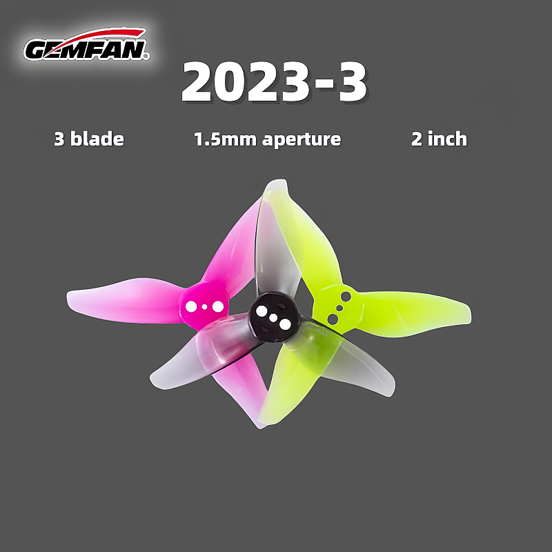 Gemfan 2023 hélice de tres pal - Drone Racing Gate reseña y precio