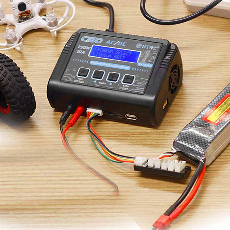 HTRC C150 150W 10A Cargador in - Drone Racing Charger reseña y precio