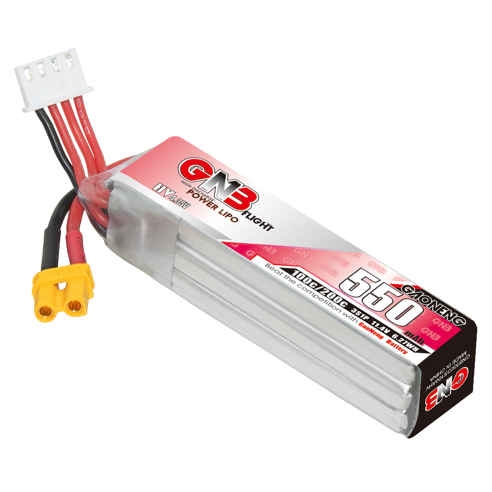Batería Lipo GNB HV 11,4 V 550 - Drone Racing Battery reseña y precio