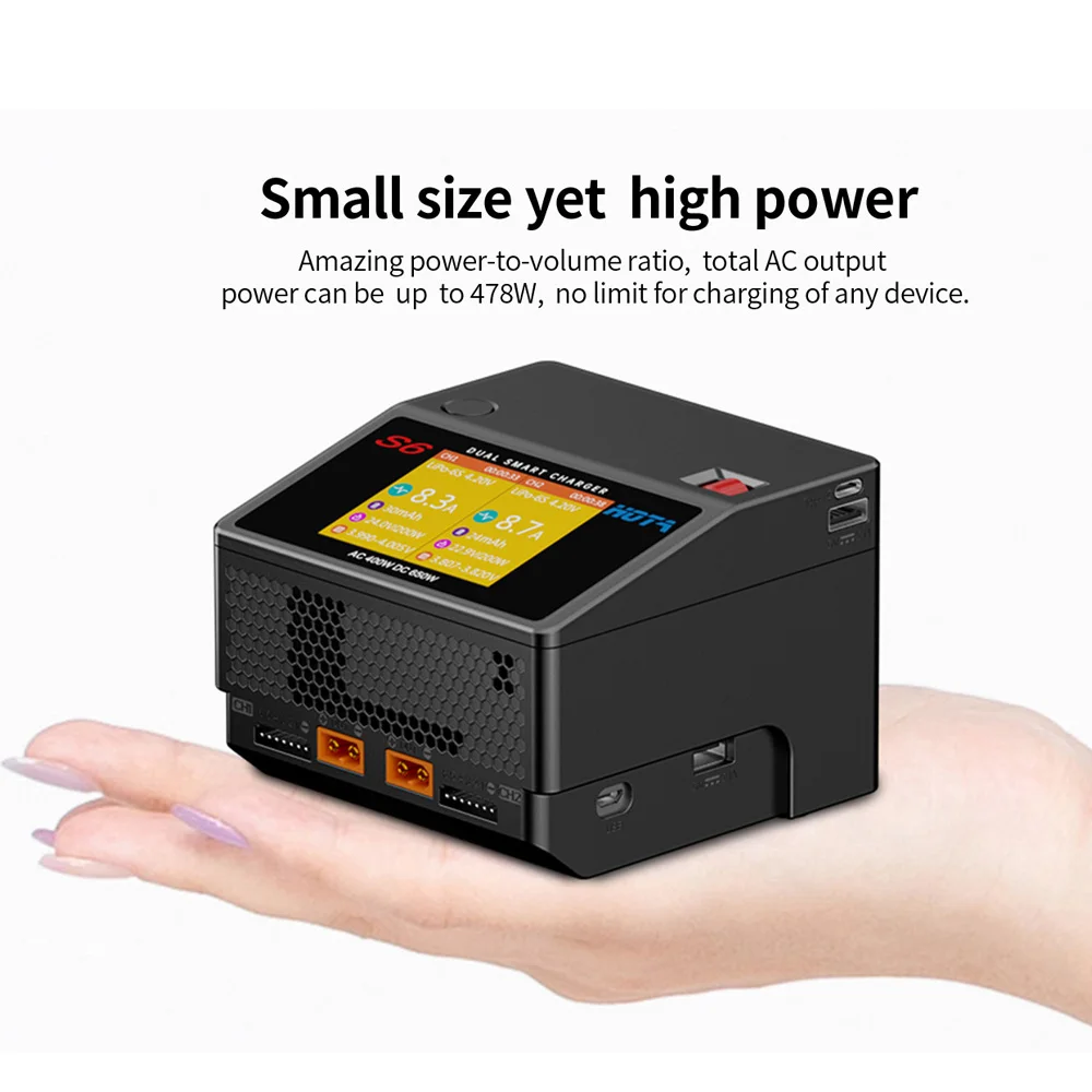 SkyCityFPV HOTA S6 AC 400W 15A - Drone Racing Charger reseña y precio