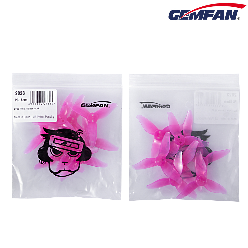 4 pares Gemfan Hurricane 2023  - Drone Racing Gate reseña y precio