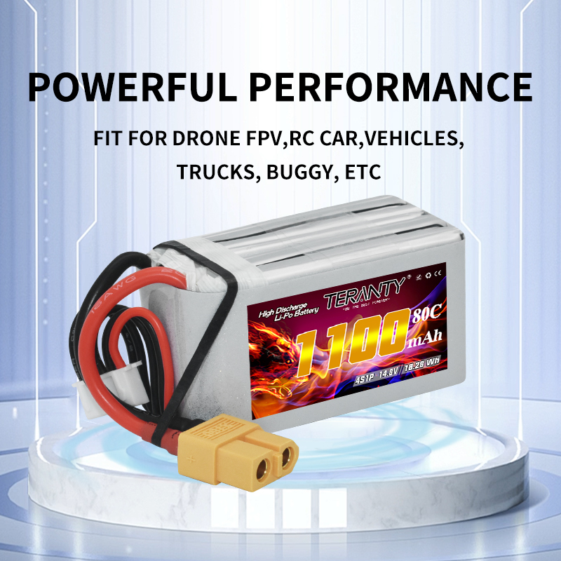 Batería Lipo TERANTY 4S 1100mA - Drone Racing Battery reseña y precio
