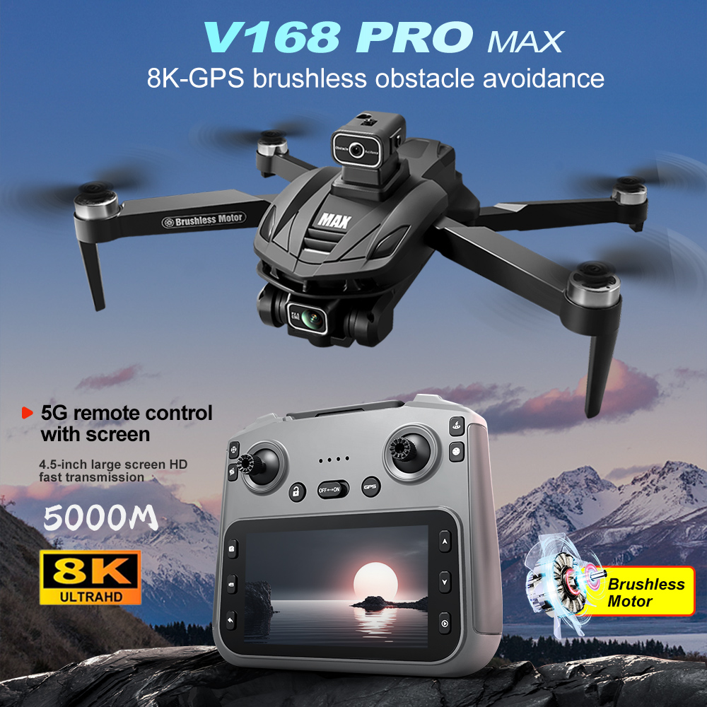 V168 PRO Max GPS Drone 8K Prof - Drone Racing Camera reseña y precio