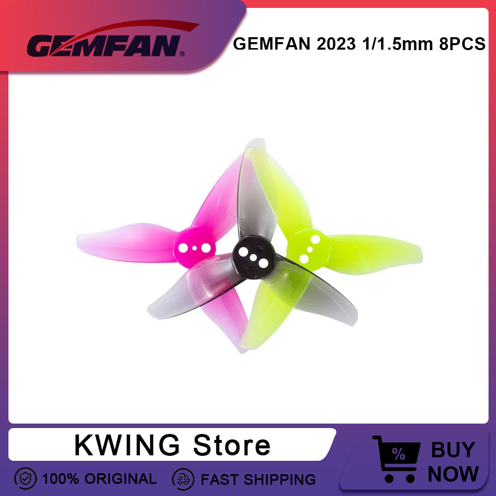 8 Uds Gemfan Hurricane 2023 2X - Drone Racing Gate reseña y precio