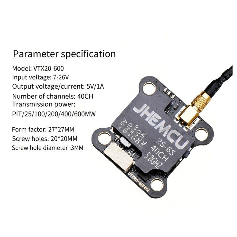 【COMPRA HOY】~@ JHEMCU VTX20-60 - Drone Racing Charger reseña y precio