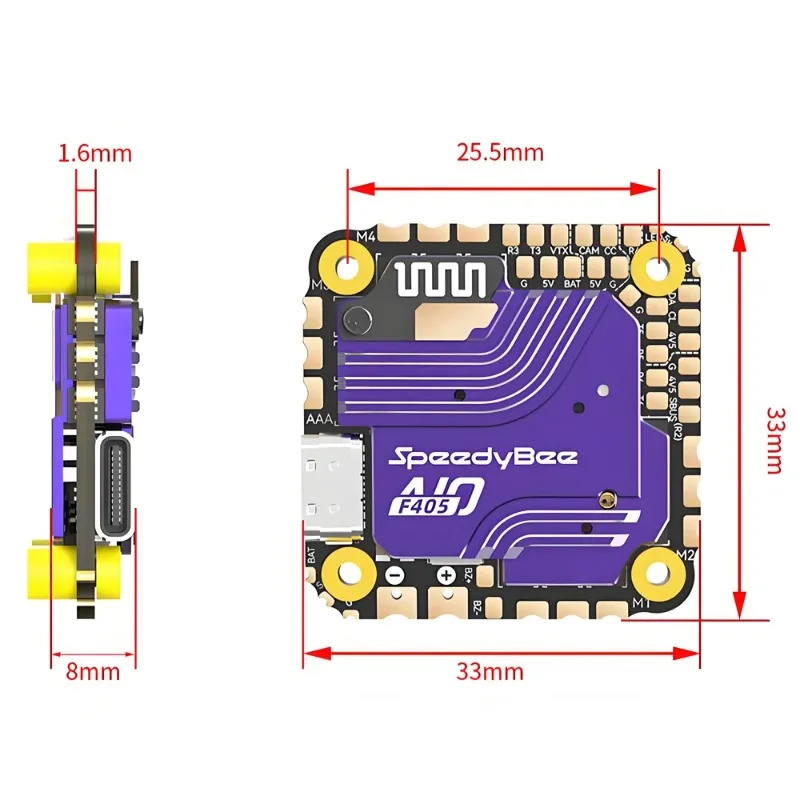Controlador de Vuelo SpeedyBee - Drone Racing Esc reseña y precio