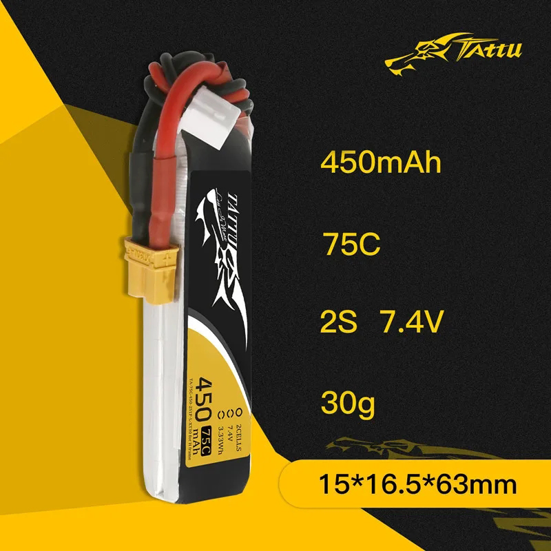 3 uds nuevo TATTU 450/500/550m - Drone Racing Battery reseña y precio