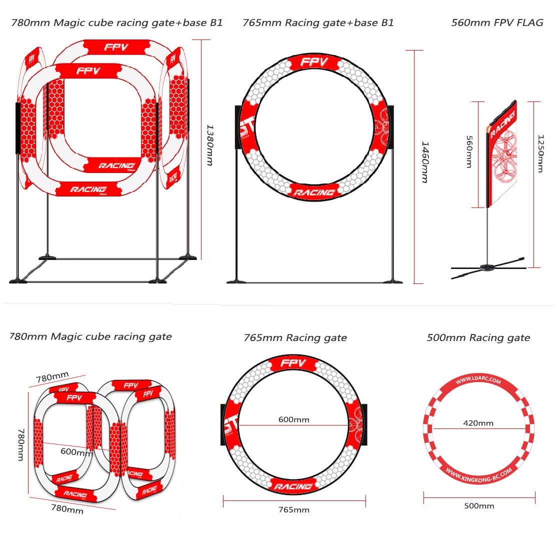Puerta de Obstáculos FPV para  - Drone Racing Flag reseña y precio
